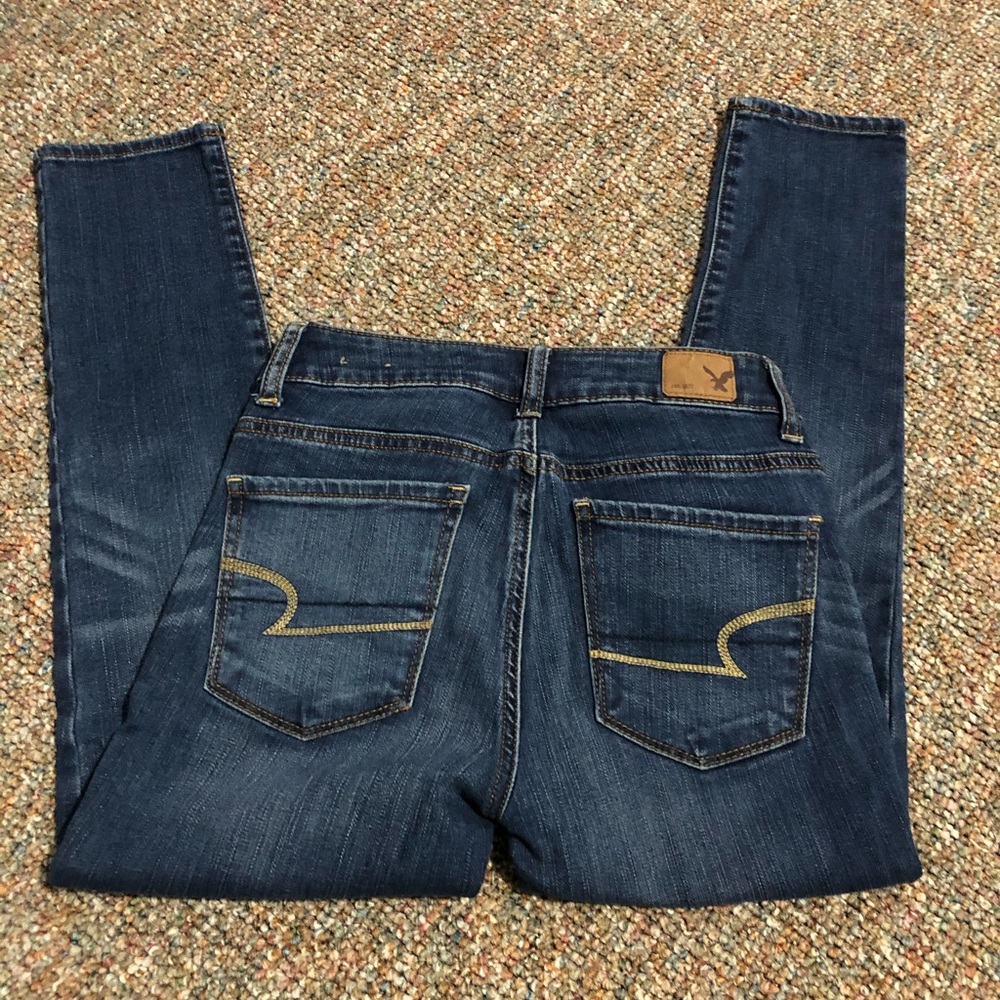 High rise jegging crop jeans